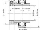 YEL 211 (55x100x27/71,4) INA csapágy 