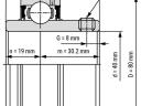 YAR 208 (40x80x21/49) INA csapágy