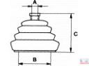 Porvédő gumi 13x56x70