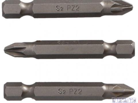 Bit fej PZ2x50 mm 3 db-os Bit fej PZ2x50 mm 3 db-os