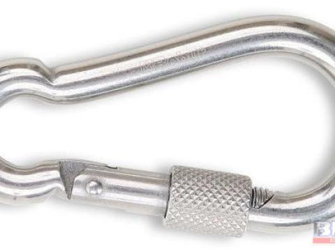Karabiner 8x80 menetes gyűrűs anyával Karabiner 8x80 menetes gyűrűs anyával