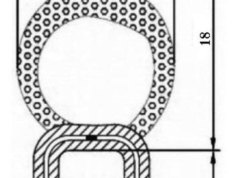 Ajtógréder tömítés 1,5-3 mm Ajtógréder tömítés 1,5-3 mm