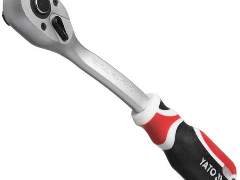 Dugókulcs racsnis hajtószár 1/2" 255mm hajlított Dugókulcs racsnis hajtószár 1/2" 255mm hajlított