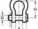 Emelő kengyel DN-16 csapos