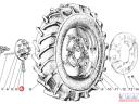 MTZ hátsókerékagy csavar M27x2x 82