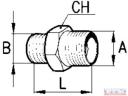 Közcsavar 1/4&amp;#34;-3/8&amp;#34;