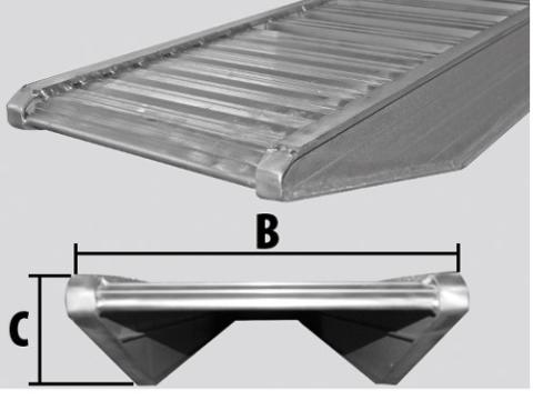 FLIEGL aluminium rámpa 500x3500 mm FLIEGL aluminium rámpa 500x3500 mm