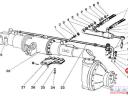 MTZ első híd irányítókar tőcsavar M12x55