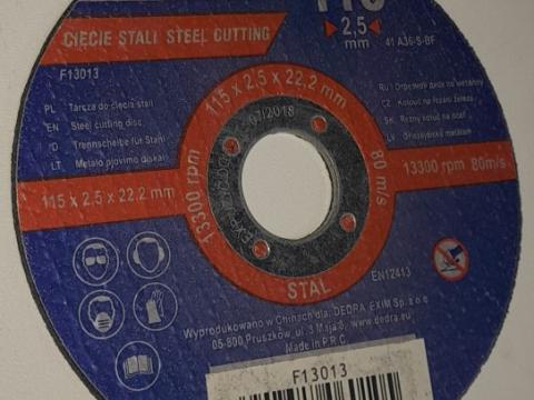 Vágókorong 115X2 fém Vágókorong 115X2 fém