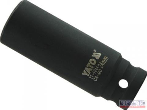 Dugókulcsfej 1/2" 24mm gépi hosszított Yato Dugókulcsfej 1/2" 24mm gépi hosszított Yato