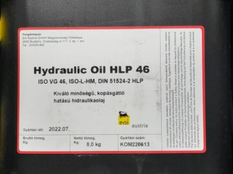 ENI (Agip) hidraulikaolaj HLP 46 8kg ENI (Agip) hidraulikaolaj HLP 46 8kg