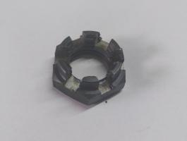 Pótkocsi rugócsapszeg anya HW M20 koronás