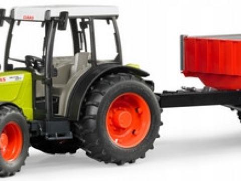 Claas Nectis 267 F homlokrakodós traktor pótkocsival Bruder Claas Nectis 267 F homlokrakodós traktor pótkocsival Bruder