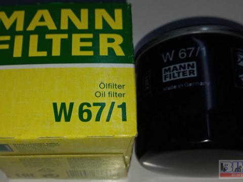 Olajszűrő W- 67/1 Mann-Filter Olajszűrő W- 67/1 Mann-Filter