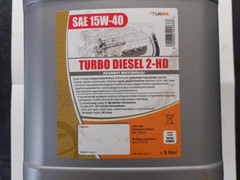 LM TURBO DIESEL 2-HD ásványi motorolaj 15W-40 9 liter LM TURBO DIESEL 2-HD ásványi motorolaj 15W-40 9 liter