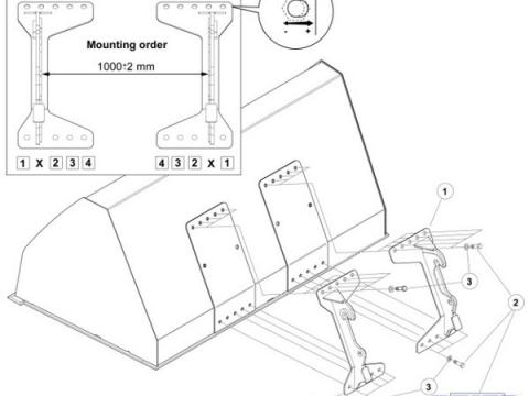 ALÖ Quicke Dieci csavarozható felfogatás ALÖ Quicke Dieci csavarozható felfogatás