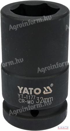 Dugókulcsfej 1" 32mm gépi mélyített Yato