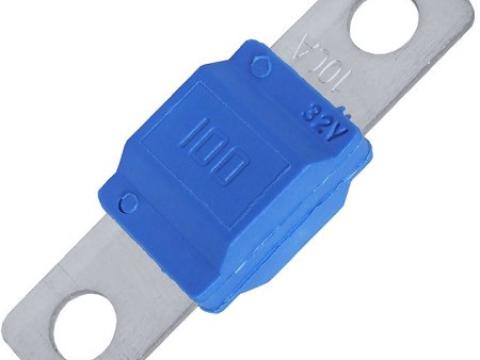 Biztosíték TESLA MIDI lemezes 100A kék