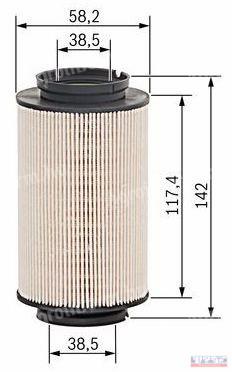 Üzemanyagszűrő Bosch 1457070007