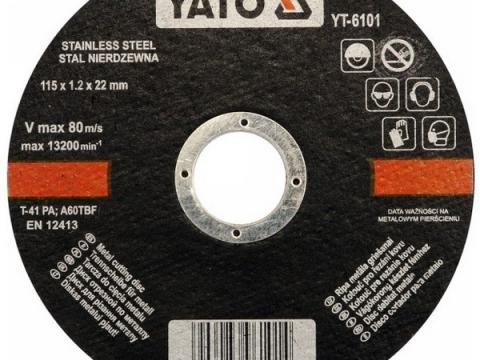 Vágókorong 115x1,2 Yato Inox Vágókorong 115x1,2 Yato Inox