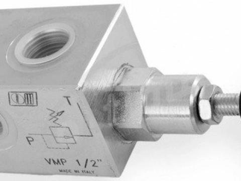 Hidraulika nyomásszabályzó 3/8" 180 bar forgatógombbal Hidraulika nyomásszabályzó 3/8" 180 bar forgatógombbal