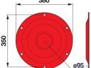 Deutz-Fahr tartólemez 380mm