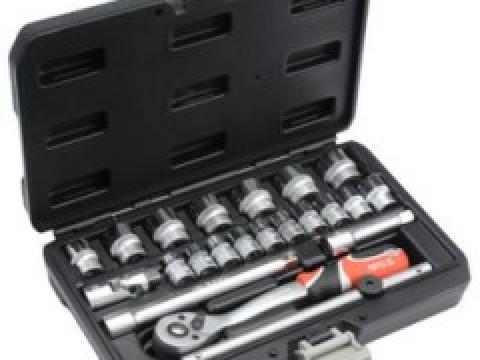 Dugókulcs készlet 3/8" 22 db-os (6-22) Dugókulcs készlet 3/8" 22 db-os (6-22)