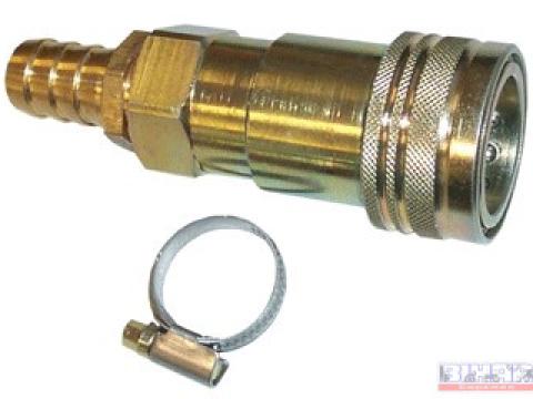 Gyorscsatlakozó 1/2" hüvely belső menetes DN-19 tömlővéggel Gyorscsatlakozó 1/2" hüvely belső menetes DN-19 tömlővéggel