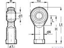 Gömbfej M 8 (8x24x49) 