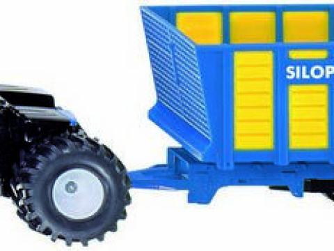 New Holland T9.560 derékcsuklós traktor silószállító pótkocsival Siku New Holland T9.560 derékcsuklós traktor silószállító pótkocsival Siku