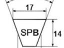 Ékszíj 16,3x2360 Lp SPB/XPB Gates