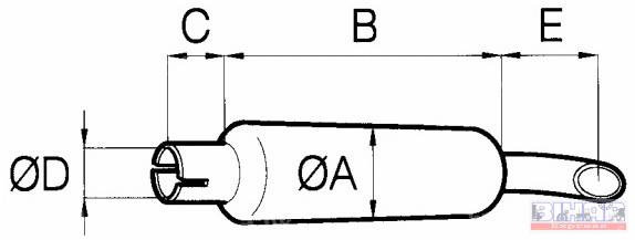 Kipufogó dob DN56- 860