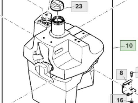 John Deere üzemanyag tank ER436374