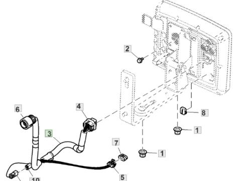 John Deere kábel szett PFP12435 John Deere kábel szett PFP12435