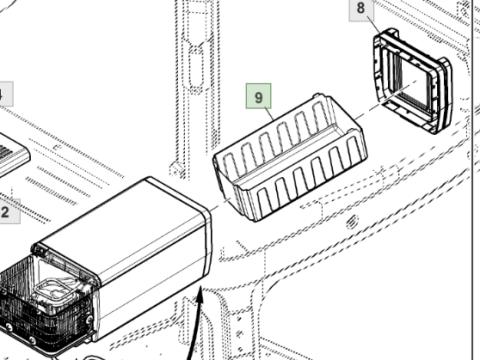 John Deere ital hűtő tálca R551181-B John Deere ital hűtő tálca R551181-B