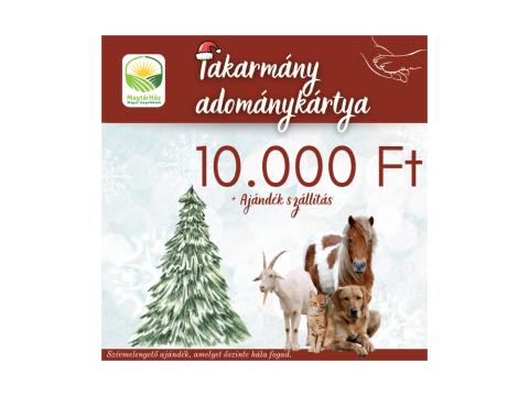 Takarmány ADOMÁNYkártya 10 000 Ft értékben