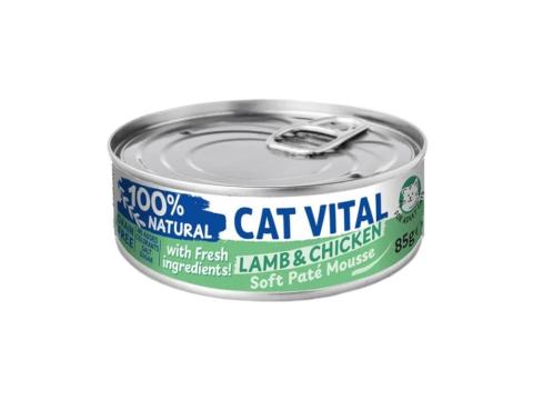 Cat Vital konzerv mousse báránnyal és csirkével felnőtt macskáknak 85g