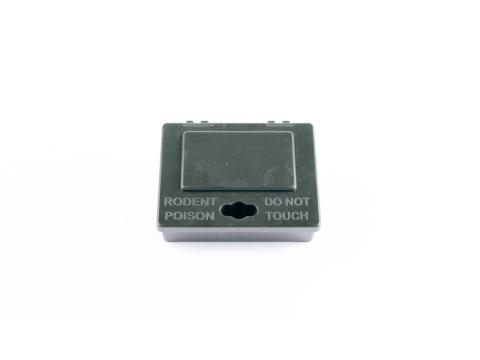 Egérdoboz, fekete, kulcsos