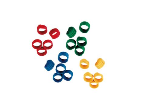 Jelzőgyűrű baromfik számára, műanyag, 10mm, spirál