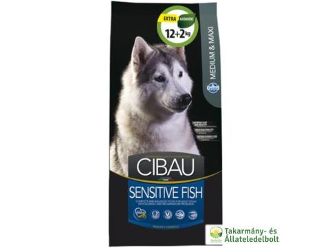 Cibau Sensitive Fish száraz kutyatáp 12+2kg Cibau Sensitive Fish száraz kutyatáp 12+2kg