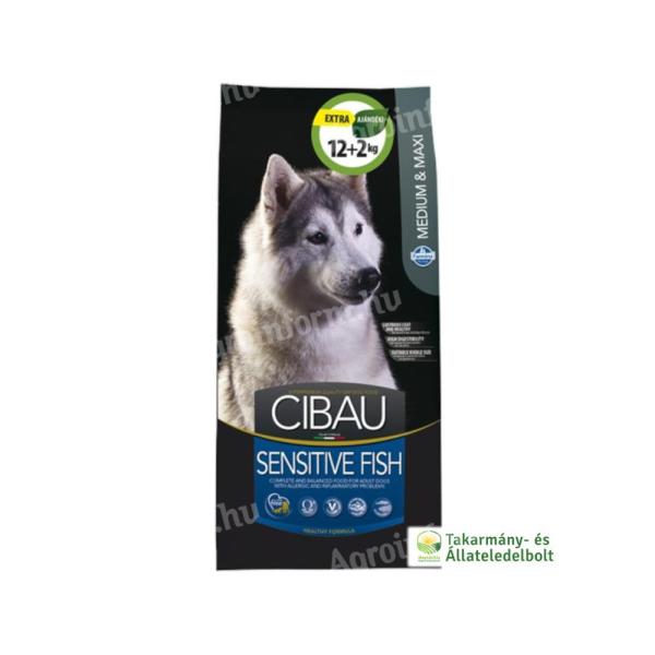 Cibau Sensitive Fish száraz kutyatáp 12+2kg