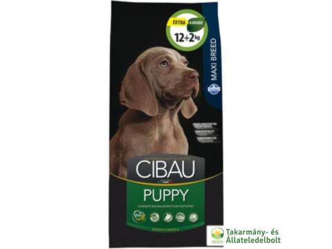 Cibau Puppy Maxi száraz kölyök kutyatáp 12+2kg Cibau Puppy Maxi száraz kölyök kutyatáp 12+2kg