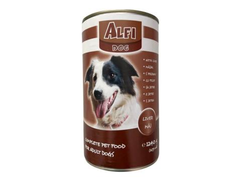 Alfi Dog májas konzerv kutyáknak 1240g Alfi Dog májas konzerv kutyáknak 1240g
