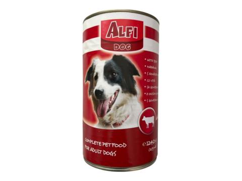 Alfi Dog marhás konzerv kutyáknak 1240g Alfi Dog marhás konzerv kutyáknak 1240g