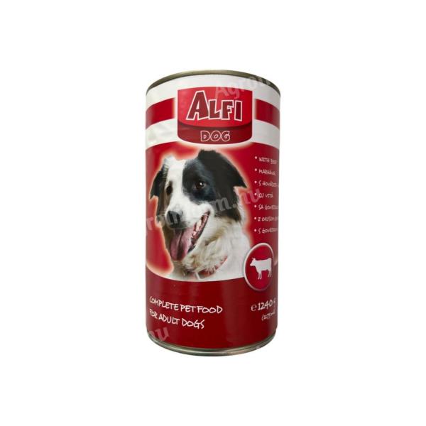 Alfi Dog marhás konzerv kutyáknak 1240g