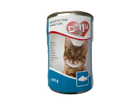 DollyCat halas ízű konzerv cicák számára 415g DollyCat halas ízű konzerv cicák számára 415g