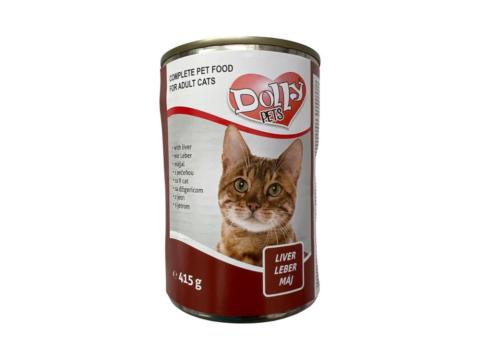 DollyCat májas ízű konzerv cicák számára 415g DollyCat májas ízű konzerv cicák számára 415g