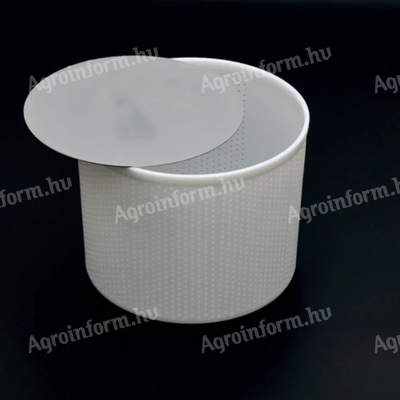 Sajtforma préslappal többféle rendelhető változat - 3 kg kerek sajtforma