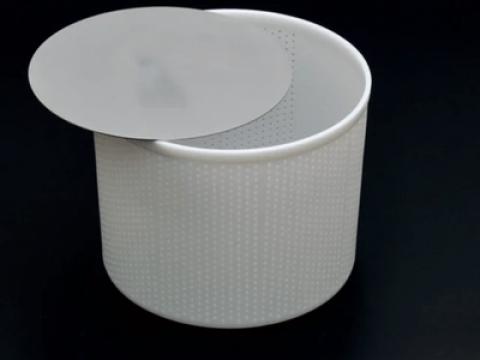 Sajtforma préslappal többféle rendelhető változat - 3 kg kerek sajtforma Sajtforma préslappal többféle rendelhető változat - 3 kg kerek sajtforma