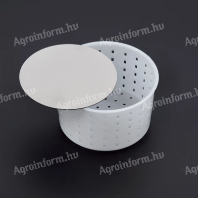 Sajtforma préslappal többféle rendelhető változat - 1/2 kg kerek sajtforma